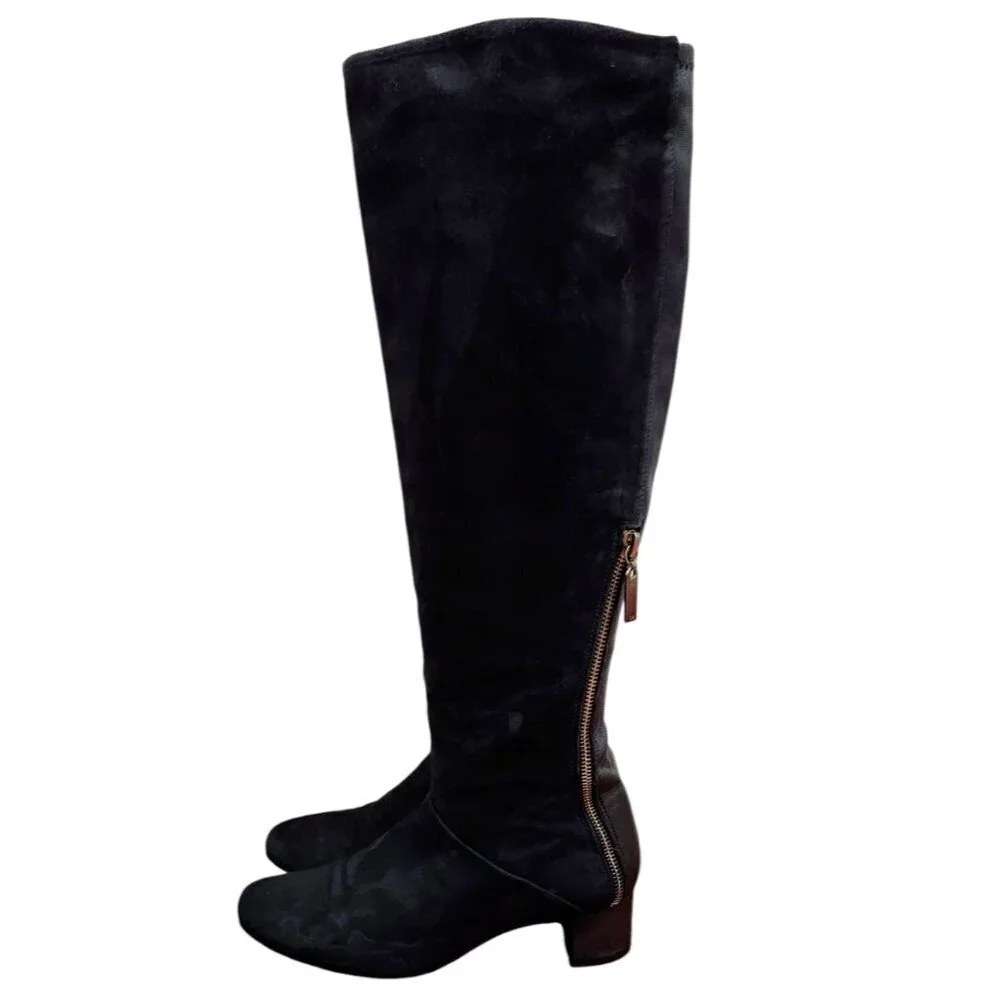 Stuart Weitzman Shrimpton - Black - Knee Boots Size 6.5 M